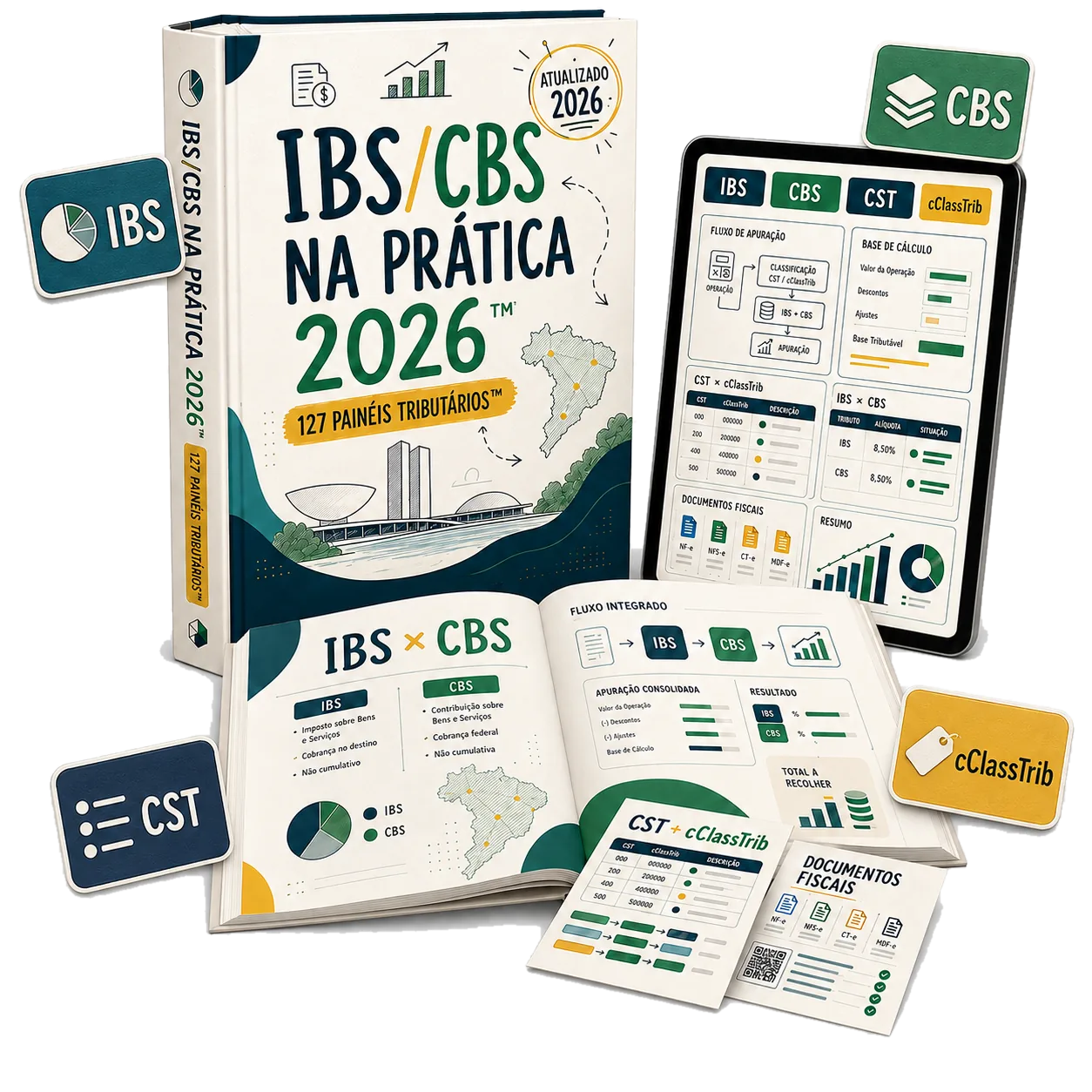 IBS/CBS na Prática 2026™ — 127 Painéis Tributários